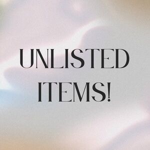 Posh Live Unlisted Items